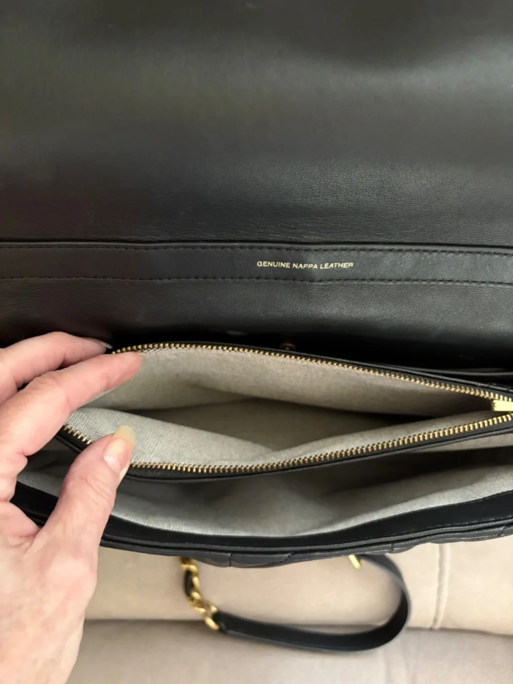 Coach Qlt Wsh Tabby 26 Brass/ Black - Picture 9 of 11